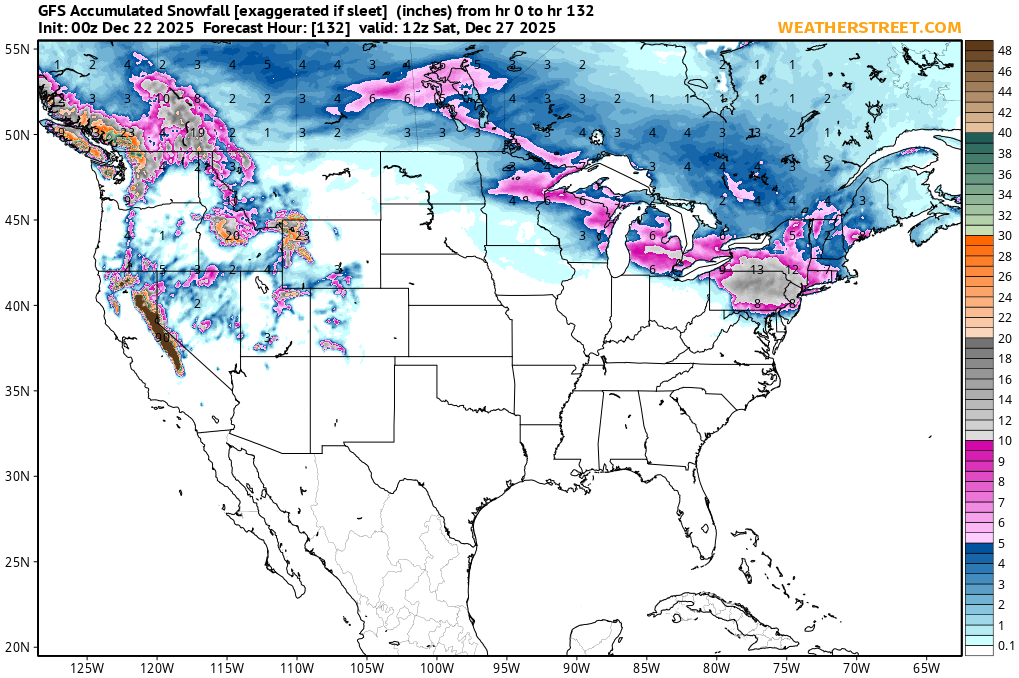 Gfs Snowfall Forecast Map Risijihpnz4Q1M