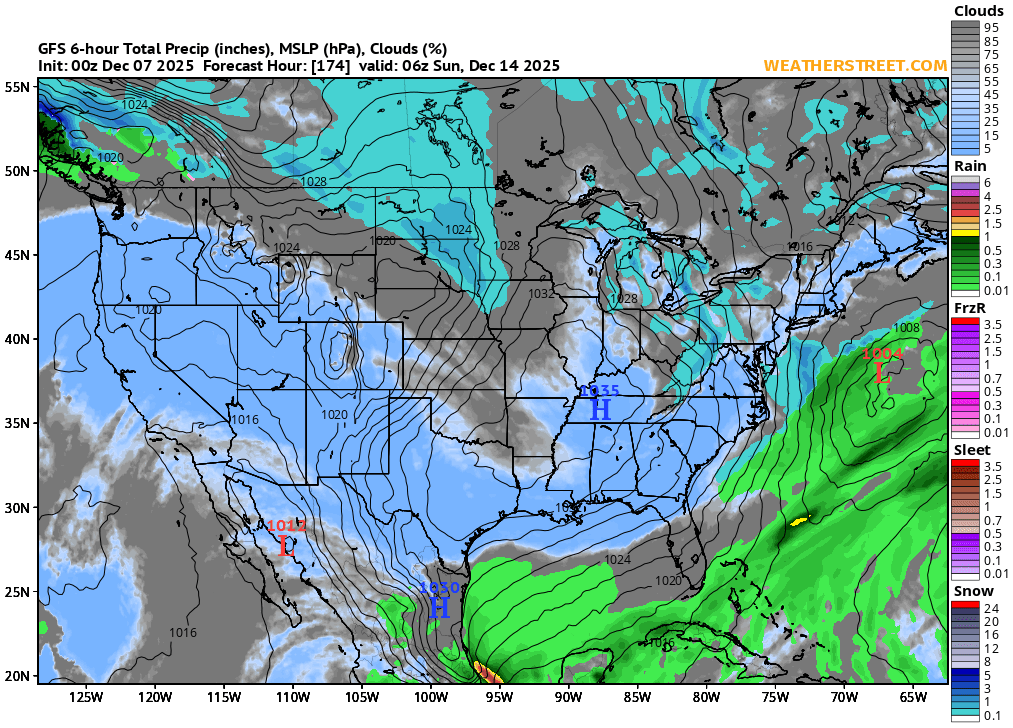 10 Day Synoptic Chart Weather Street: 10-Day Forecasts From The Gfs Model