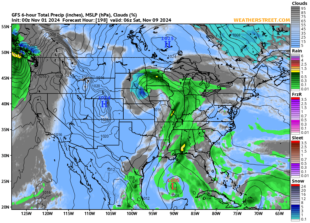 10 Day Weather Map Usa Weather Street: 10-Day Forecasts From The Gfs Model