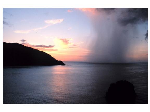 rain shaft from a tropical rain cloud - NOAA